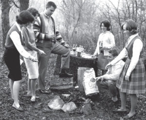 1960s students cookout