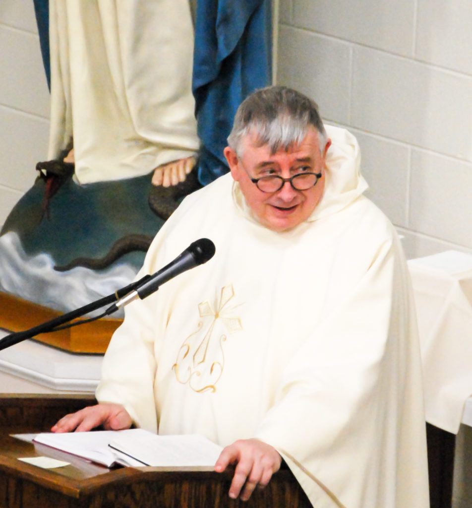 Fr.-Corbett-O.P.-preaching-the-homily-on-St.-Thomas-Aquinas
