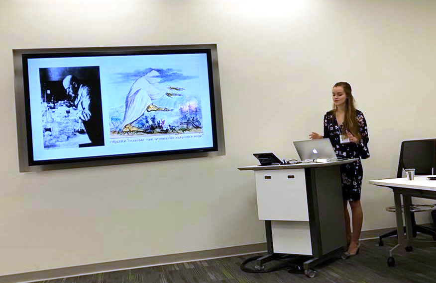 Madeline Embrey, '19 presents a paper at Western Michigan University's Medical Humanities 