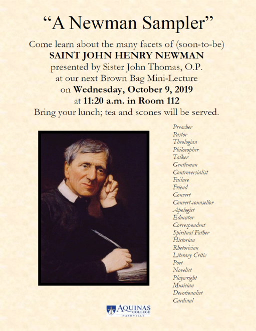 A Newman Sampler October 9