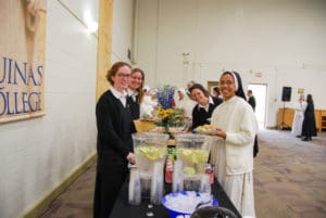 Students-celebrate-St.-Thomas-Aquinas-day-with-an-Italian-lunch.