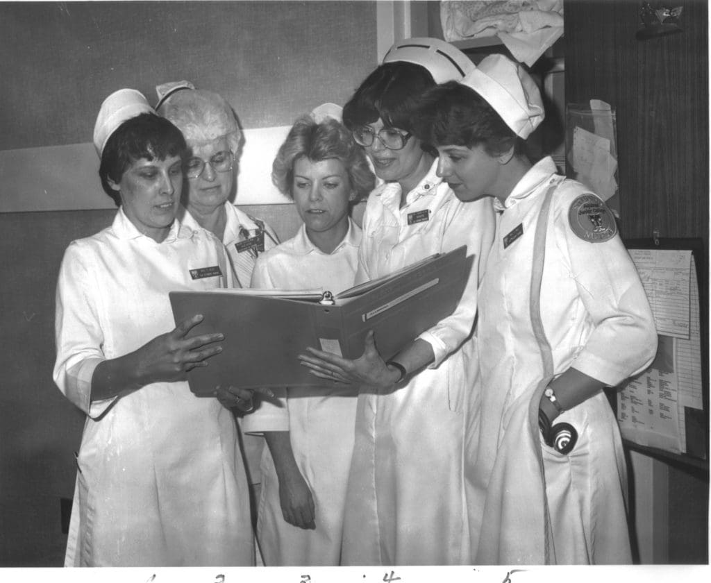 vintage photo of nurses